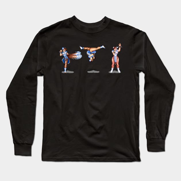 Chun Li Long Sleeve T-Shirt by Cun-Tees!